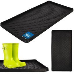 Tavă de cauciuc pentru pantofi umezi neagră 40x80 cm
