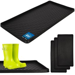 Tavă pentru pantofi umezi neagră 40x80 cm set de 3 buc.