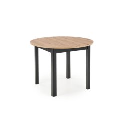 Masă de dining CALMIO, stejar artisan/negru