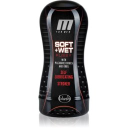Blush M For Men Soft and Wet Pussy flesh masturbator Red 17,8 cm