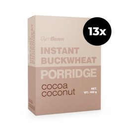GymBeam Terci instant din hrișcă 13 x 450 g nucă de cocos-cacao