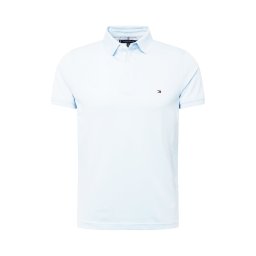 TOMMY HILFIGER Tricou '1985 Slim Fit' bleumarin / albastru pastel / roșu / alb