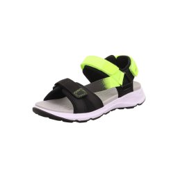 SUPERFIT Pantofi deschiși verde iarbă / negru