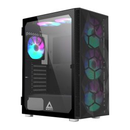 Carcasa Carcasa X3 Mesh, Fara sursa, tempered glass, Negru