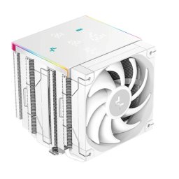 DeepCool CPU Cooler - AK620 DIGITAL PRO WH (25 dB; max., 103.45 m3/h; conector cu 4 pini, 6 heatpipe-uri, 2x12cm, PWM, alb)