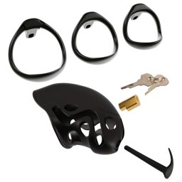 SuperLove Cock Cage with Dilator Black