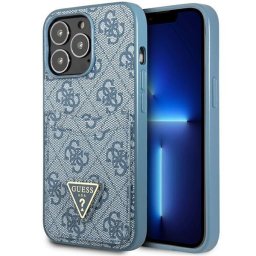 Husa Husă Guess 4G Triangle Logo Cardslot pentru iPhone 13 Pro / 13, Albastru