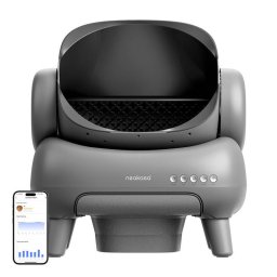 Litiera Smart pentru Pisici Neakasa M1 cu Autocuratare Design Deschis Gri