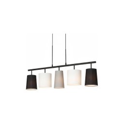 Lustră LED suspendată pe cablu, 5 x E14, 5,5 W, 230 V, 2700 K