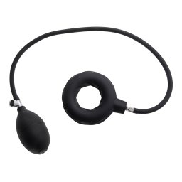 SuperLove Inflatable Penis Ring Black