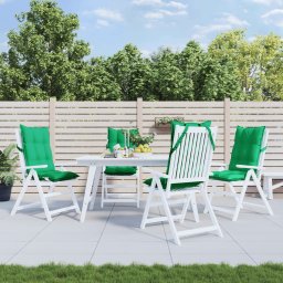 Perne scaun cu spatar înalt, 4 buc, verde, tesatura Oxford GartenMobel Dekor