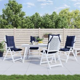 Perne scaun spatar înalt 4 buc., bleumarin, tesatura Oxford GartenMobel Dekor