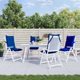 Perne scaun spatar înalt 4 buc albastru regal, tesatura Oxford GartenMobel Dekor