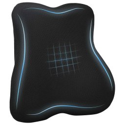 Perna cu perna Ajustabil Negru 40 x 40 x 11 cm Cu plasa GartenMobel Dekor