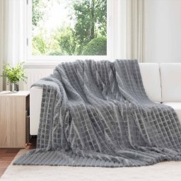 Paturi de aruncat 6 pcs Gri închis 240 x 220 cm Molton GartenMobel Dekor