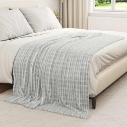 Paturi de aruncat 6 pcs Gri 200 x 150 cm Molton GartenMobel Dekor