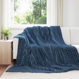 Paturi de aruncat 6 pcs Albastru marin 270 x 240 cm Molton GartenMobel Dekor