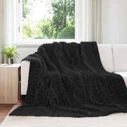Paturi de aruncat 6 pcs Negru 270 x 240 cm Molton GartenMobel Dekor