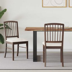 Scaune de dining 2 pcs Maro deschis 50 x 52,5 x 91 cm GartenMobel Dekor