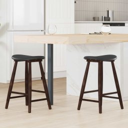 Scaune de dining 2 pcs Maro deschis 46 x 37 x 63 cm GartenMobel Dekor