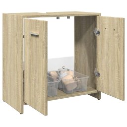 Dulap chiuveta baie, stejar sonoma, 60x33x60 cm, lemn prelucrat GartenMobel Dekor