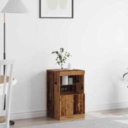 Bufet LED Lemn vechi 41 x 37 x 67 cm Lemn compozit GartenMobel Dekor