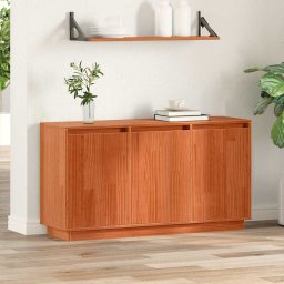 Bufet Stejar închis 111 x 34 x 60 cm Lemn de pin masiv GartenMobel Dekor