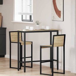 masa Stejar Sonoma 100 x 50 x 90,5 cm Lemn ingineresc si otel GartenMobel Dekor
