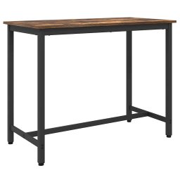masa Stejar fumuriu 100 x 50 x 76,5 cm Lemn ingineresc si otel GartenMobel Dekor