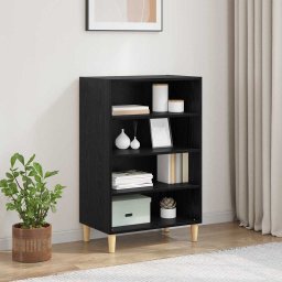 Bufet Stejar Negru 57 x 35 x 89.5 cm Lemn compozit GartenMobel Dekor