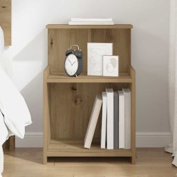 Noptiera dormitor stejar artizanal 40x35x60 cm, lemn compozit