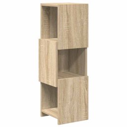 Dulap de colt Alb 25,5x25x80cm Lemn compozit GartenMobel Dekor