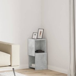 Dulap de colt Alb 25,5x25x55cm Lemn compozit GartenMobel Dekor