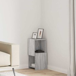 Dulap de colt Alb 25,5x25x55cm Lemn compozit GartenMobel Dekor