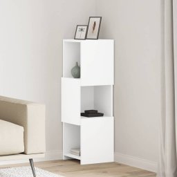 Dulap de colt Alb 30,5x30x95cm Lemn compozit GartenMobel Dekor
