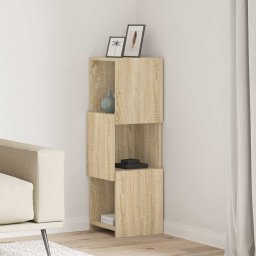 Dulap de colt Alb 30,5x30x95cm Lemn compozit GartenMobel Dekor