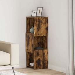 Dulap de colt Alb 30,5x30x95cm Lemn compozit GartenMobel Dekor