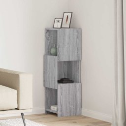 Dulap de colt Alb 30,5x30x95cm Lemn compozit GartenMobel Dekor