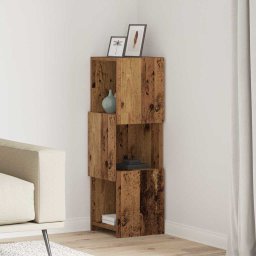 Dulap de colt Alb 30,5x30x95cm Lemn compozit GartenMobel Dekor