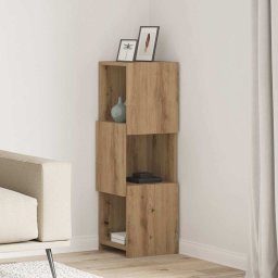 Dulap de colt Alb 30,5x30x95cm Lemn compozit GartenMobel Dekor