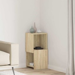 Dulap de colt Alb 30,5x30x65cm Lemn compozit GartenMobel Dekor