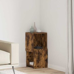 Dulap de colt Alb 30,5x30x65cm Lemn compozit GartenMobel Dekor