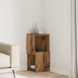 Dulap de colt Alb 30,5x30x65cm Lemn compozit GartenMobel Dekor