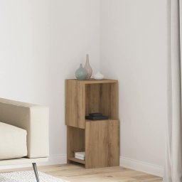 Dulap de colt Alb 30,5x30x65cm Lemn compozit GartenMobel Dekor
