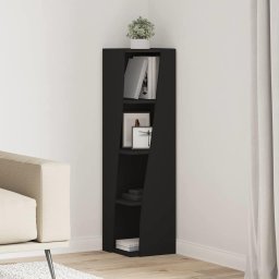 Dulap de colt Alb 27,5x27x102cm Lemn compozit GartenMobel Dekor