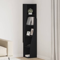 Dulap de colt Alb 27,5x27x140cm Lemn compozit GartenMobel Dekor