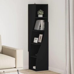 Dulap de colt Alb 32x32x140cm Lemn compozit GartenMobel Dekor
