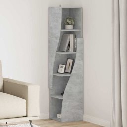 Dulap de colt Alb 32x32x140cm Lemn compozit GartenMobel Dekor