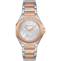 ARMANI EXCHANGE Ceas analogic auriu - roz / argintiu