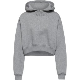 Nike Sportswear Bluză de molton 'Phnx Flc' gri / alb
